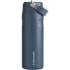 imageStanley IceFlow Flip Straw 20 Water Bottle 24 oz  BuiltIn Straw for Travel and Sports  Lightweight and Leak Resistant  Insulated Stainless Steel  BPAFree  Strawberry CreamNavy