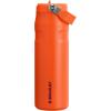imageStanley IceFlow Flip Straw 20 Water Bottle 24 oz  BuiltIn Straw for Travel and Sports  Lightweight and Leak Resistant  Insulated Stainless Steel  BPAFree  Strawberry CreamTigerlily Plum