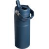 imageStanley IceFlow Flip Straw 20 Water Bottle 24 oz  BuiltIn Straw for Travel and Sports  Lightweight and Leak Resistant  Insulated Stainless Steel  BPAFree  Strawberry CreamNavy