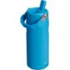 imageStanley IceFlow Flip Straw 20 Water Bottle 24 oz  BuiltIn Straw for Travel and Sports  Lightweight and Leak Resistant  Insulated Stainless Steel  BPAFree  Strawberry CreamAzure