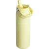imageStanley IceFlow Flip Straw 20 Water Bottle 24 oz  BuiltIn Straw for Travel and Sports  Lightweight and Leak Resistant  Insulated Stainless Steel  BPAFree  Strawberry CreamPomelo