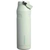 imageStanley IceFlow Flip Straw 20 Water Bottle 24 oz  BuiltIn Straw for Travel and Sports  Lightweight and Leak Resistant  Insulated Stainless Steel  BPAFree  Strawberry CreamMist