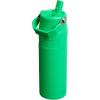 imageStanley IceFlow Flip Straw 20 Water Bottle 24 oz  BuiltIn Straw for Travel and Sports  Lightweight and Leak Resistant  Insulated Stainless Steel  BPAFree  Strawberry CreamMeadow