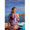 imageStanley IceFlow Flip Straw 20 Water Bottle 24 oz  BuiltIn Straw for Travel and Sports  Lightweight and Leak Resistant  Insulated Stainless Steel  BPAFree  Strawberry CreamBlack