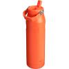 imageStanley IceFlow Flip Straw 20 Water Bottle 24 oz  BuiltIn Straw for Travel and Sports  Lightweight and Leak Resistant  Insulated Stainless Steel  BPAFree  Strawberry CreamTigerlily Plum