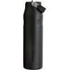imageStanley IceFlow Flip Straw 20 Water Bottle 24 oz  BuiltIn Straw for Travel and Sports  Lightweight and Leak Resistant  Insulated Stainless Steel  BPAFree  Strawberry CreamBlack
