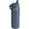 imageStanley IceFlow Flip Straw 20 Water Bottle 24 oz  BuiltIn Straw for Travel and Sports  Lightweight and Leak Resistant  Insulated Stainless Steel  BPAFree  Strawberry CreamNavy