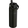 imageStanley IceFlow Flip Straw 20 Water Bottle 24 oz  BuiltIn Straw for Travel and Sports  Lightweight and Leak Resistant  Insulated Stainless Steel  BPAFree  Strawberry CreamBlack