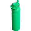 imageStanley IceFlow Flip Straw 20 Water Bottle 24 oz  BuiltIn Straw for Travel and Sports  Lightweight and Leak Resistant  Insulated Stainless Steel  BPAFree  Strawberry CreamMeadow