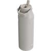 imageStanley IceFlow Flip Straw 20 Water Bottle 24 oz  BuiltIn Straw for Travel and Sports  Lightweight and Leak Resistant  Insulated Stainless Steel  BPAFree  Strawberry CreamAsh