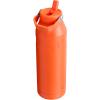imageStanley IceFlow Flip Straw 20 Water Bottle 24 oz  BuiltIn Straw for Travel and Sports  Lightweight and Leak Resistant  Insulated Stainless Steel  BPAFree  Strawberry CreamTigerlily Plum