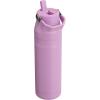 imageStanley IceFlow Flip Straw 20 Water Bottle 24 oz  BuiltIn Straw for Travel and Sports  Lightweight and Leak Resistant  Insulated Stainless Steel  BPAFree  Strawberry CreamLilac