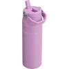 imageStanley IceFlow Flip Straw 20 Water Bottle 24 oz  BuiltIn Straw for Travel and Sports  Lightweight and Leak Resistant  Insulated Stainless Steel  BPAFree  Strawberry CreamLilac