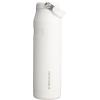 imageStanley IceFlow Flip Straw 20 Water Bottle 24 oz  BuiltIn Straw for Travel and Sports  Lightweight and Leak Resistant  Insulated Stainless Steel  BPAFree  Strawberry CreamFrost