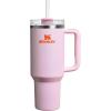 imageStanley Quencher H20 Tumbler with Handle and Straw 40 oz  Flowstate 3Position Lid  Cup Holder Compatible for Travel  Insulated Stainless Steel Cup  BPAFree  Rose Petal ShimmerRose Petal Shimmer