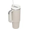 imageStanley Quencher H20 Tumbler with Handle and Straw 40 oz  Flowstate 3Position Lid  Cup Holder Compatible for Travel  Insulated Stainless Steel Cup  BPAFree  Rose Petal ShimmerDune