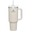 imageStanley Quencher H20 Tumbler with Handle and Straw 40 oz  Flowstate 3Position Lid  Cup Holder Compatible for Travel  Insulated Stainless Steel Cup  BPAFree  Rose Petal ShimmerDune