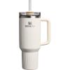 imageStanley Quencher H20 Tumbler with Handle and Straw 40 oz  Flowstate 3Position Lid  Cup Holder Compatible for Travel  Insulated Stainless Steel Cup  BPAFree  Rose Petal ShimmerFluted Cream Gloss