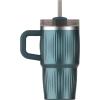 imageStanley Quencher H20 Tumbler with Handle and Straw 40 oz  Flowstate 3Position Lid  Cup Holder Compatible for Travel  Insulated Stainless Steel Cup  BPAFree  Rose Petal ShimmerFluted Marina Shine