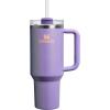 imageStanley Quencher H20 Tumbler with Handle and Straw 40 oz  Flowstate 3Position Lid  Cup Holder Compatible for Travel  Insulated Stainless Steel Cup  BPAFree  Rose Petal ShimmerPeriwinkle Shimmer