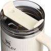imageStanley Quencher H20 Tumbler with Handle and Straw 40 oz  Flowstate 3Position Lid  Cup Holder Compatible for Travel  Insulated Stainless Steel Cup  BPAFree  Rose Petal ShimmerFluted Cream Gloss