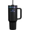 imageStanley Quencher H20 Tumbler with Handle and Straw 40 oz  Flowstate 3Position Lid  Cup Holder Compatible for Travel  Insulated Stainless Steel Cup  BPAFree  Rose Petal ShimmerBlack Chroma