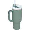 imageStanley Quencher H20 Tumbler with Handle and Straw 40 oz  Flowstate 3Position Lid  Cup Holder Compatible for Travel  Insulated Stainless Steel Cup  BPAFree  Rose Petal ShimmerShale