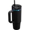 imageStanley Quencher H20 Tumbler with Handle and Straw 40 oz  Flowstate 3Position Lid  Cup Holder Compatible for Travel  Insulated Stainless Steel Cup  BPAFree  Rose Petal ShimmerBlack Chroma