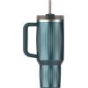 imageStanley Quencher H20 Tumbler with Handle and Straw 40 oz  Flowstate 3Position Lid  Cup Holder Compatible for Travel  Insulated Stainless Steel Cup  BPAFree  Rose Petal ShimmerFluted Marina Shine