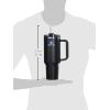 imageStanley Quencher H20 Tumbler with Handle and Straw 40 oz  Flowstate 3Position Lid  Cup Holder Compatible for Travel  Insulated Stainless Steel Cup  BPAFree  Rose Petal ShimmerBlack Chroma