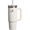 imageStanley Quencher H20 Tumbler with Handle and Straw 40 oz  Flowstate 3Position Lid  Cup Holder Compatible for Travel  Insulated Stainless Steel Cup  BPAFree  Rose Petal ShimmerFluted Cream Gloss