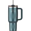 imageStanley Quencher H20 Tumbler with Handle and Straw 40 oz  Flowstate 3Position Lid  Cup Holder Compatible for Travel  Insulated Stainless Steel Cup  BPAFree  Rose Petal ShimmerFluted Marina Shine