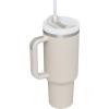 imageStanley Quencher H20 Tumbler with Handle and Straw 40 oz  Flowstate 3Position Lid  Cup Holder Compatible for Travel  Insulated Stainless Steel Cup  BPAFree  Rose Petal ShimmerDune