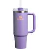 imageStanley Quencher H20 Tumbler with Handle and Straw 40 oz  Flowstate 3Position Lid  Cup Holder Compatible for Travel  Insulated Stainless Steel Cup  BPAFree  Rose Petal ShimmerPeriwinkle Shimmer