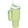 imageStanley Quencher H20 Tumbler with Handle and Straw 40 oz  Flowstate 3Position Lid  Cup Holder Compatible for Travel  Insulated Stainless Steel Cup  BPAFree  Rose Petal ShimmerCitron