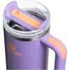 imageStanley Quencher H20 Tumbler with Handle and Straw 40 oz  Flowstate 3Position Lid  Cup Holder Compatible for Travel  Insulated Stainless Steel Cup  BPAFree  Rose Petal ShimmerPeriwinkle Shimmer