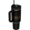imageStanley Quencher H20 Tumbler with Handle and Straw 40 oz  Flowstate 3Position Lid  Cup Holder Compatible for Travel  Insulated Stainless Steel Cup  BPAFree  Rose Petal ShimmerBlack Gloss Deco