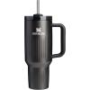 imageStanley Quencher H20 Tumbler with Handle and Straw 40 oz  Flowstate 3Position Lid  Cup Holder Compatible for Travel  Insulated Stainless Steel Cup  BPAFree  Rose Petal ShimmerFluted Black