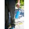 imageStanley Quick Flip GO Water Bottle 24 oz  Push Button Lid  Leakproof and Packable for Travel and Sports  Insulated Stainless Steel  BPAFree  PomeloAzure