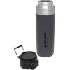 imageStanley Quick Flip GO Water Bottle 24 oz  Push Button Lid  Leakproof and Packable for Travel and Sports  Insulated Stainless Steel  BPAFree  PomeloCharcoal