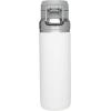 imageStanley Quick Flip GO Water Bottle 24 oz  Push Button Lid  Leakproof and Packable for Travel and Sports  Insulated Stainless Steel  BPAFree  PomeloPolar