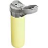 imageStanley Quick Flip GO Water Bottle 24 oz  Push Button Lid  Leakproof and Packable for Travel and Sports  Insulated Stainless Steel  BPAFree  PomeloPomelo