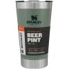 imageStanley StayChill Beer Pint 16 oz  Wide Mouth Lid  Builtin Bottle Opener  Beer Tumbler Cup  Insulated Stainless Steel Pint Glass  BPAFree  Rose Quartz GlowHammertone Green