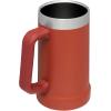 imageStanley StayChill Beer Stein 24 oz  Heavy Duty Big Grip Handle  Beer Tumbler Drink Cup Holds 2 Cans  Insulated Stainless Steel Party Mug  BPAFree  TigerlilyCinnamon