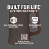 imageStanley StayChill Beer Stein 24 oz  Heavy Duty Big Grip Handle  Beer Tumbler Drink Cup Holds 2 Cans  Insulated Stainless Steel Party Mug  BPAFree  TigerlilyLimestone