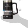 imageStanley StayChill Beer Stein 24 oz  Heavy Duty Big Grip Handle  Beer Tumbler Drink Cup Holds 2 Cans  Insulated Stainless Steel Party Mug  BPAFree  TigerlilyMatte Black