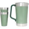 imageStanley StayChill Pitcher 64 oz  Cold Water Beer and Drink Pitcher with Lid  Large Capacity Durable Beverage Container with Handle  Insulated Stainless Steel  BPAFree  Frost GlossHammertone Green