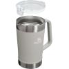imageStanley StayChill Pitcher 64 oz  Cold Water Beer and Drink Pitcher with Lid  Large Capacity Durable Beverage Container with Handle  Insulated Stainless Steel  BPAFree  Frost GlossAsh