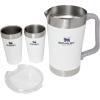 imageStanley StayChill Pitcher 64 oz  Cold Water Beer and Drink Pitcher with Lid  Large Capacity Durable Beverage Container with Handle  Insulated Stainless Steel  BPAFree  Frost GlossPolar