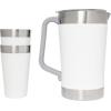 imageStanley StayChill Pitcher 64 oz  Cold Water Beer and Drink Pitcher with Lid  Large Capacity Durable Beverage Container with Handle  Insulated Stainless Steel  BPAFree  Frost GlossPolar